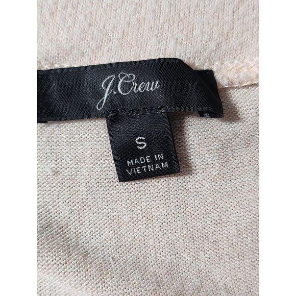 J. Crew Womens Peach Cross Body Sweater Sz Small - Slight Flaw On Left Sleeve - Picture 7 of 7